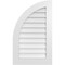 Ekena Millwork Quarter Round Top Left Surface Mount PVC Gable Vent w/ 3-1/2"W x 1"P Standard Frame, 22"W x 36"H GVPQL22X3601SN - alternate 1
